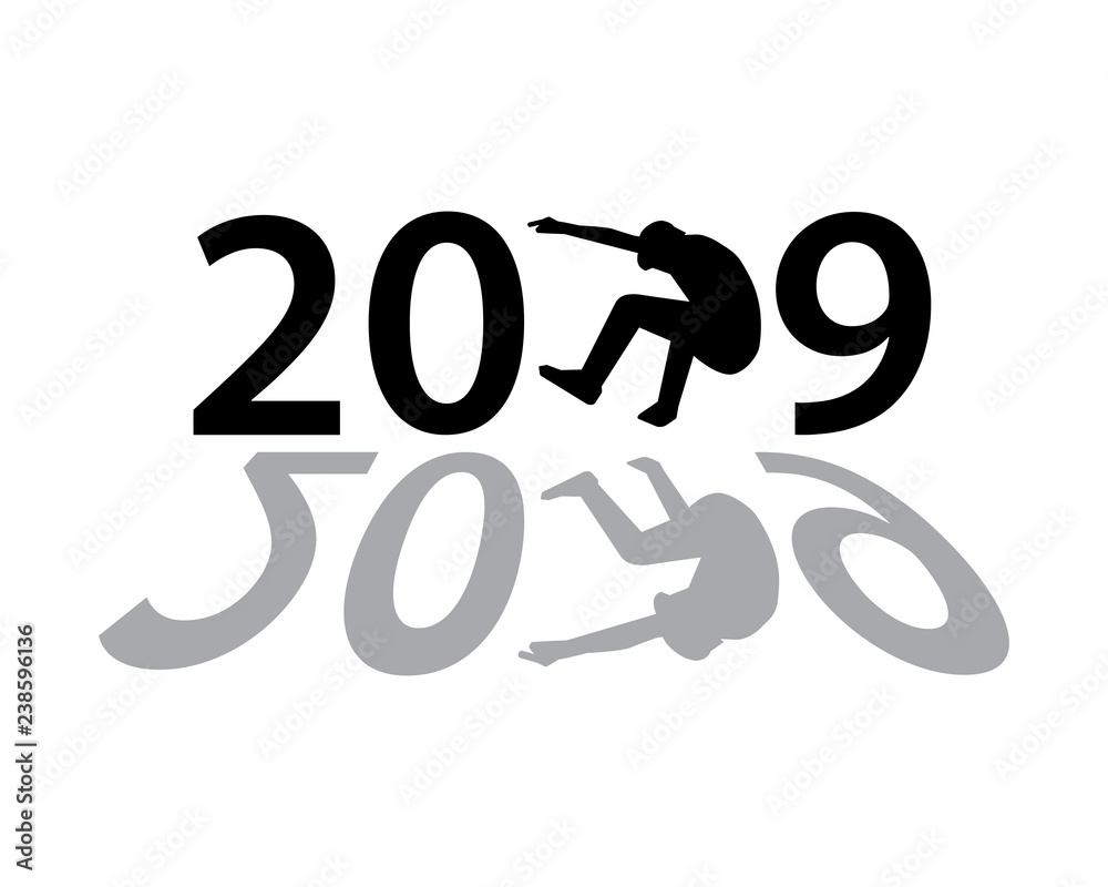2019 Happy New Year creative design for your greetings card, flyers, invitation, posters, brochure, banners, calendar - Vector 2019 Happy New Year creative design for your greetings card, flyers, invitation, posters, brochure, banners, calendar - Vector