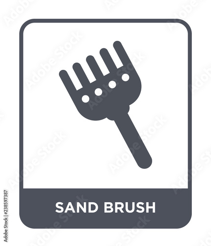 sand brush icon vector