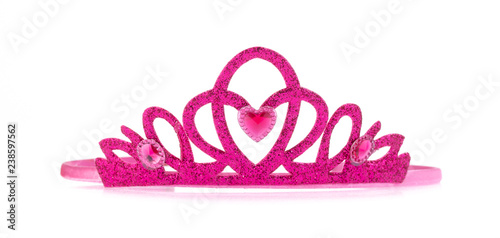 Crown of a princess isolated on white background photo