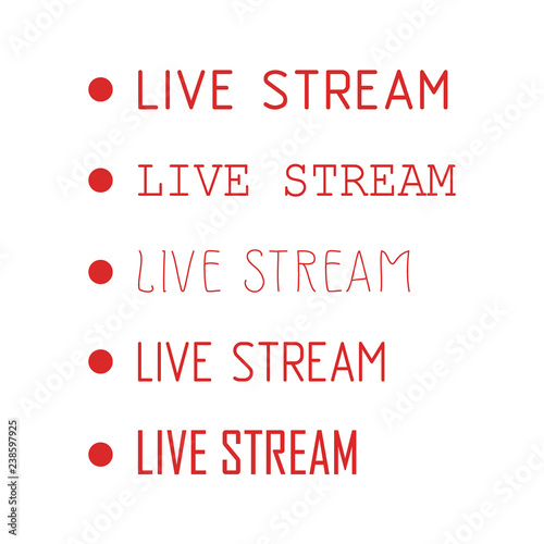 Vector tv news banner interface , news label strip or icon, live news, breaking news, full Hd, ultra HD, dramatization, live stream inscription. Red set of media labels on transparent background