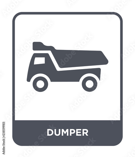 dumper icon vector