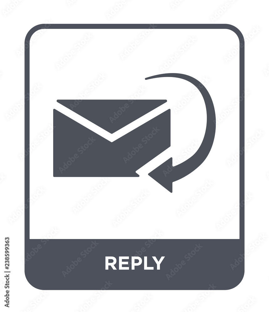 reply icon vector
