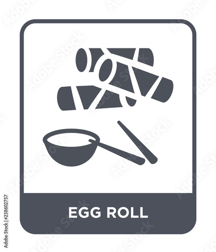 egg roll icon vector