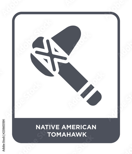 native american tomahawk icon vector