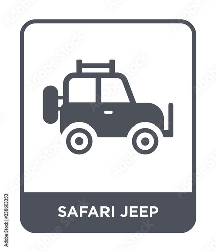 safari jeep icon vector