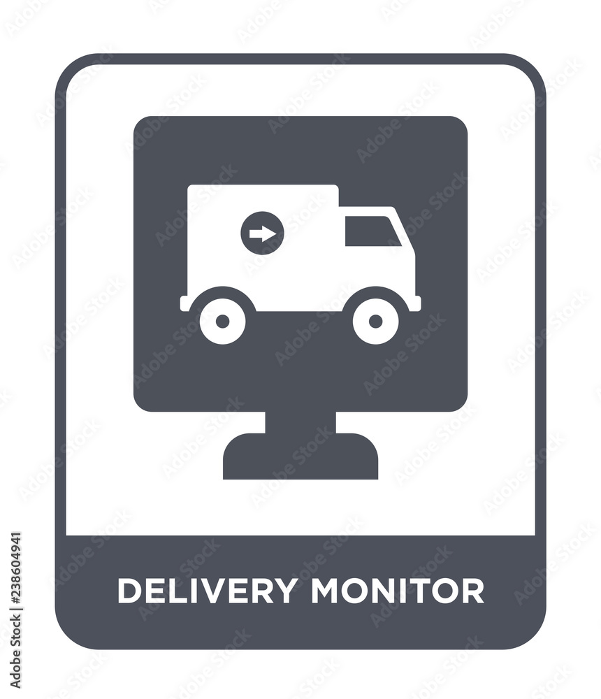 delivery monitor icon vector delivery monitor icon vector