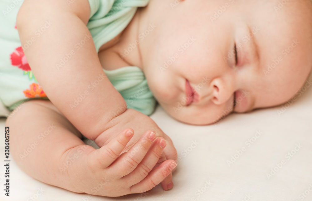cute little baby sleeping in a sweet sleep hugging a bear cute little baby sleeping in a sweet sleep hugging a bear