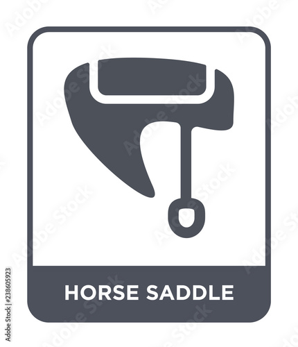 horse saddle icon vector