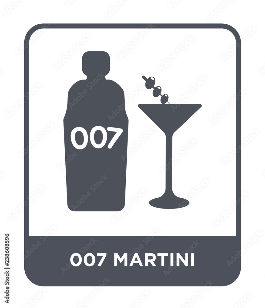007 martini icon vector