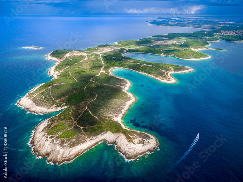 Aerial View of the Kamenjak in Croatia, Europe photo