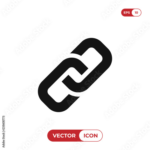 Link icon vector