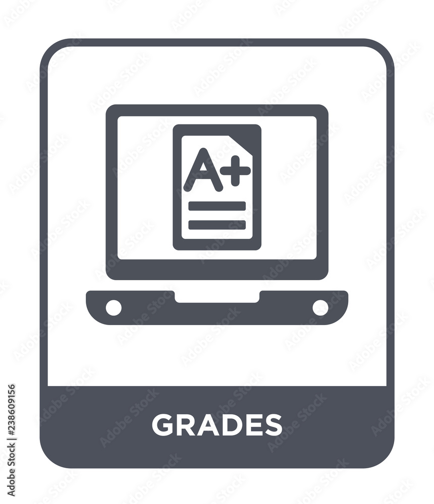 grades icon vector