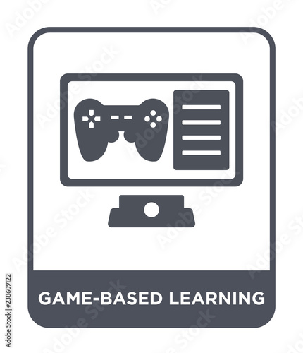 game-based learning icon vector