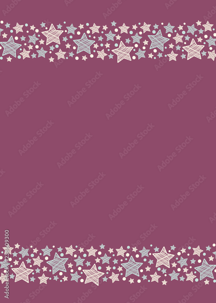 Christmas background with beautiful snowflakes. Vector.