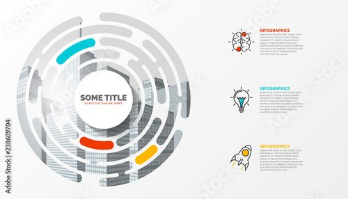 Infographic design template. Creative concept with 3 steps