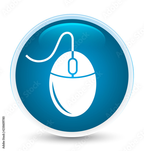 Mouse icon special prime blue round button