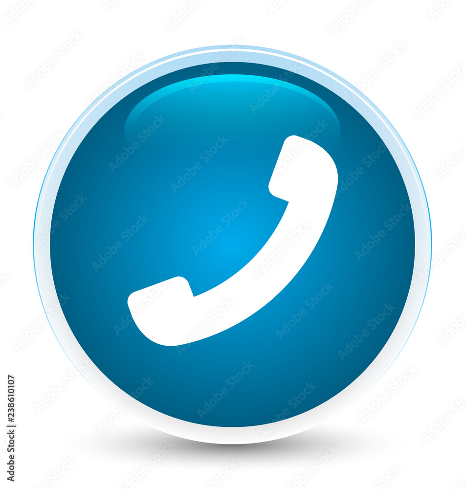 Phone icon special prime blue round button Phone icon special prime blue round button