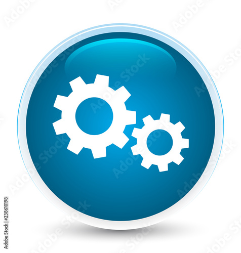 Process icon special prime blue round button