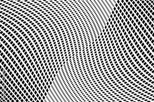 Abstract halftone pattern. Vector halftone background of squares for design banners, posters, business projects, pop art texture, covers. Geometric black and white texture.