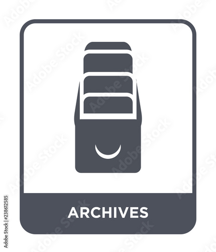 archives icon vector