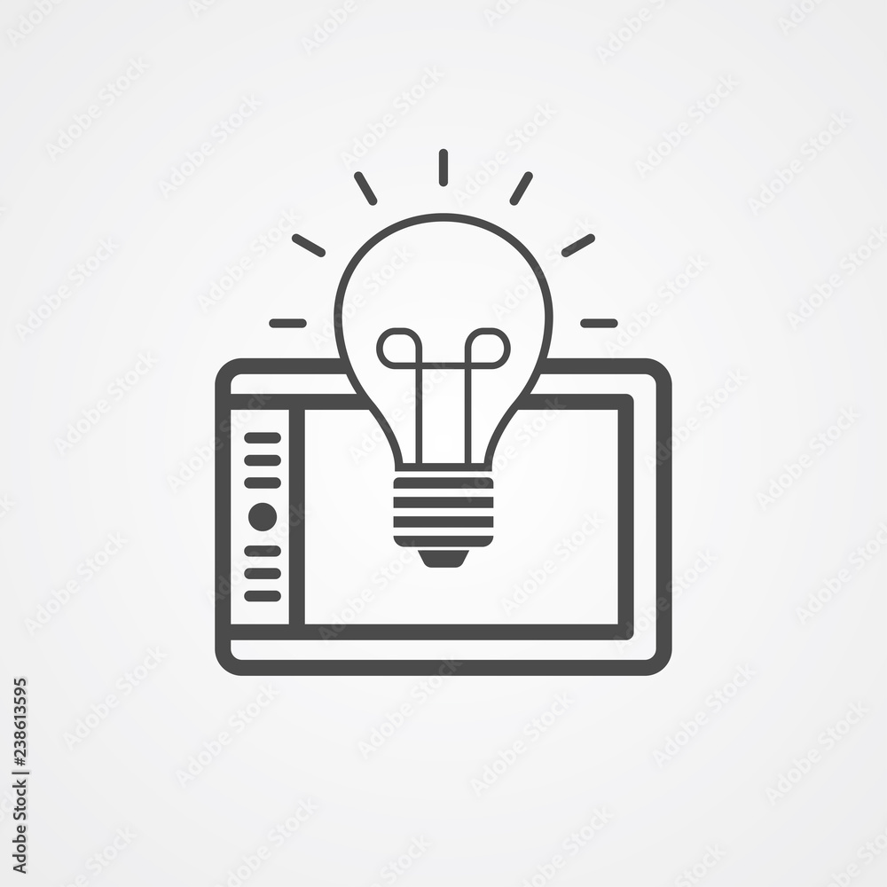 Graphic tablet vector icon sign symbol Graphic tablet vector icon sign symbol