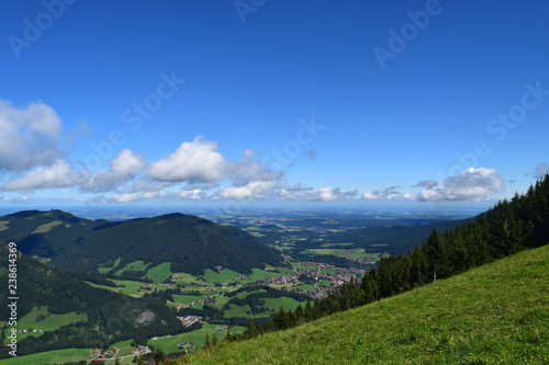 landscape with mountains and clouds