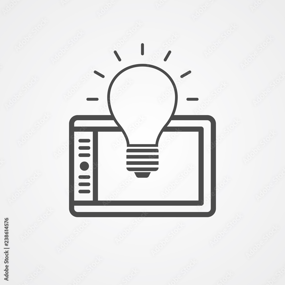 Graphic tablet vector icon sign symbol Graphic tablet vector icon sign symbol
