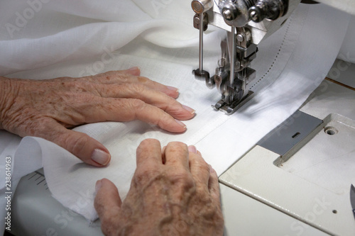 A Womans Hands Sowing