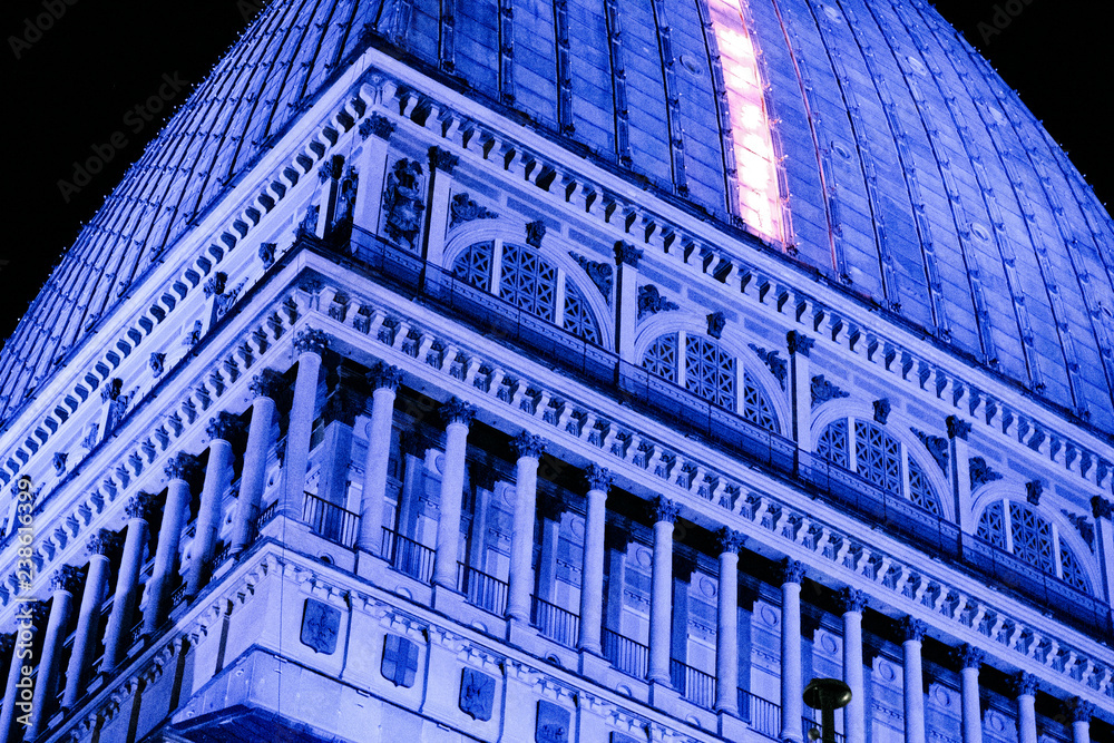 Mole Antonelliana esempio di Architettura italiana a Torino Stock Photo