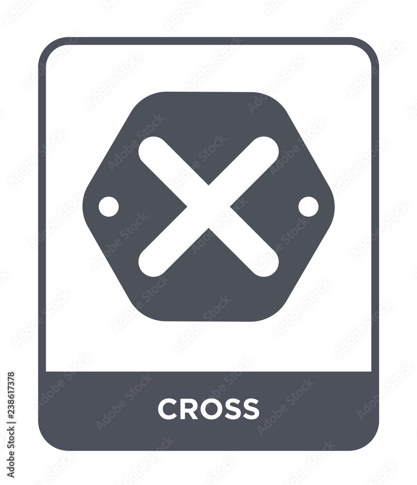 Obraz premium cross icon vector