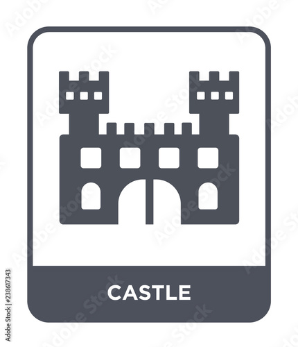 castle icon vector