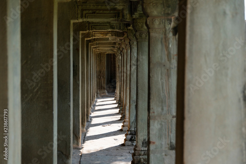 Cambodia, the old temple of Angkor Wat.