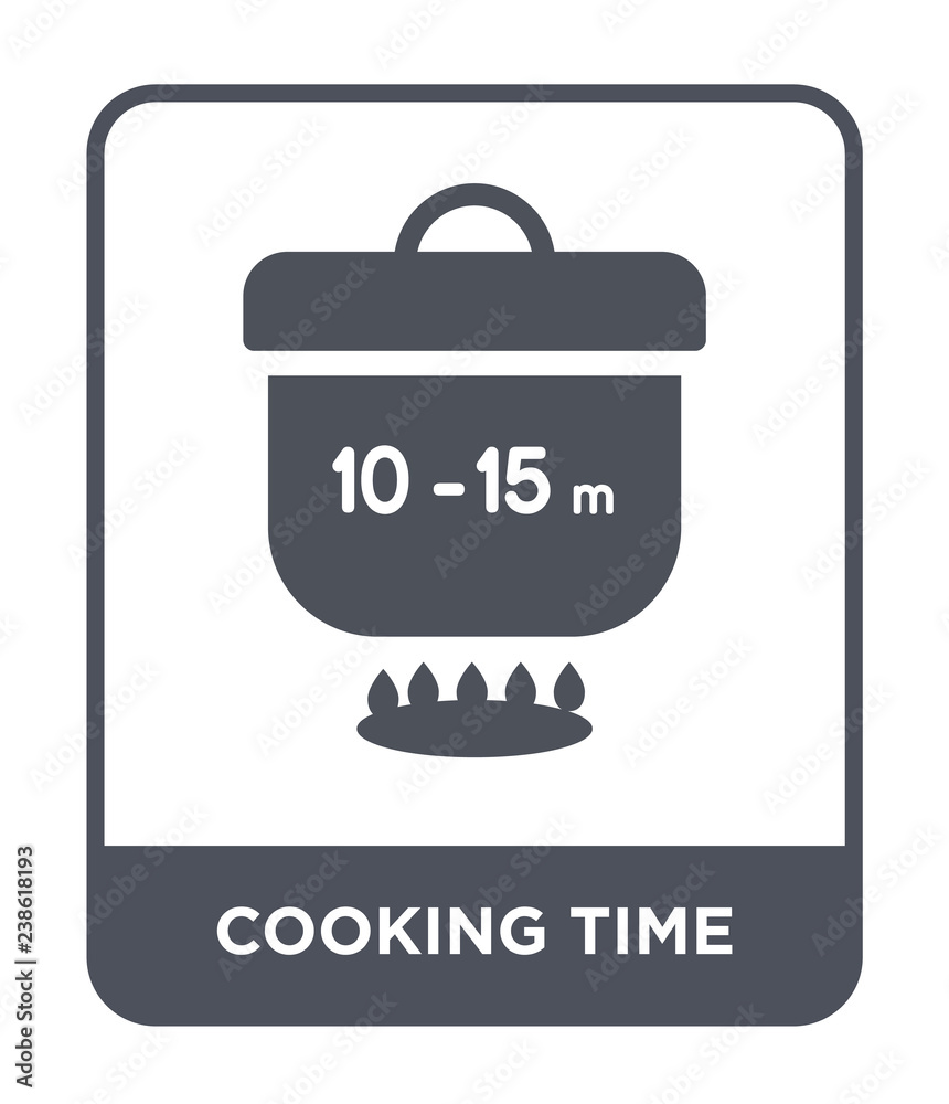 cooking time icon vector
