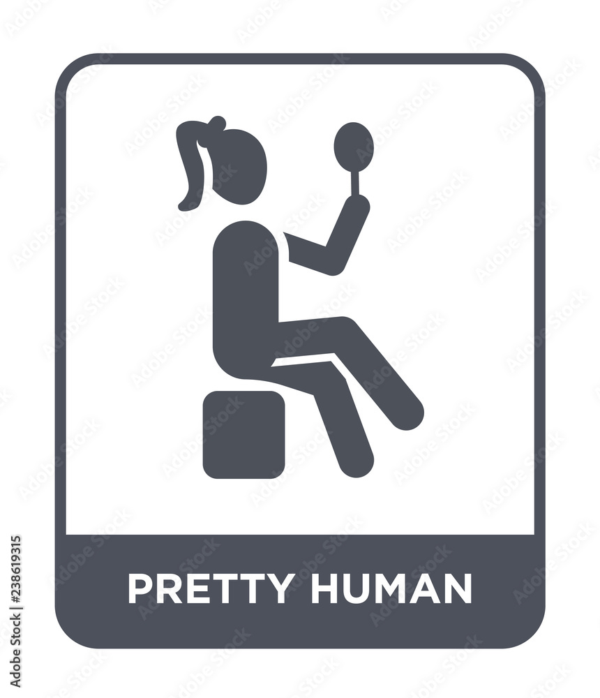 Fototapeta premium pretty human icon vector