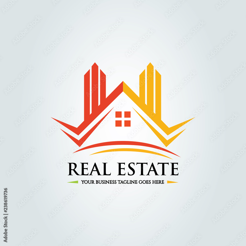 Fototapeta premium Real estate logo design template. Vector illustration