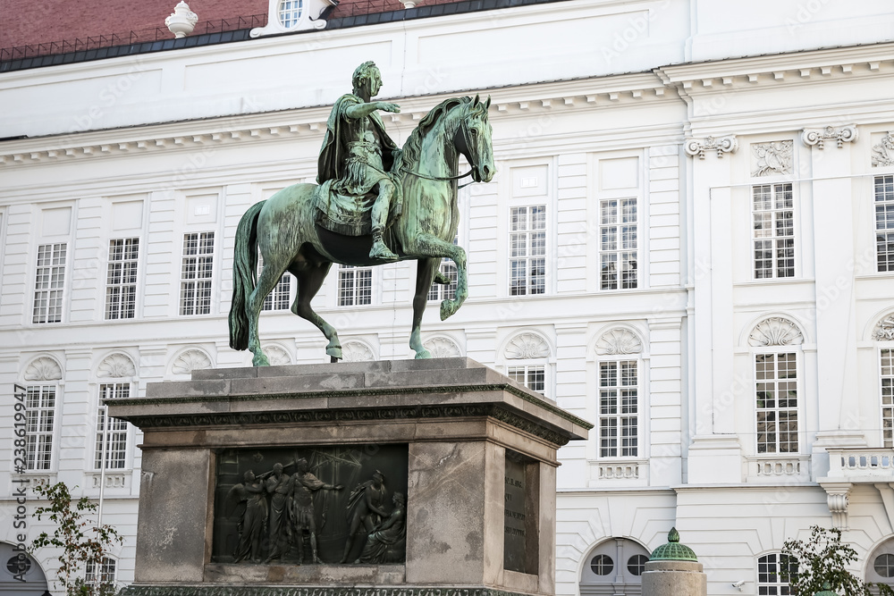 Statue of Joseph II, Holy Roman Emperor in Vienna, Austria
