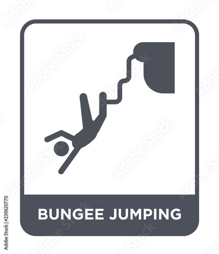 bungee jumping icon vector
