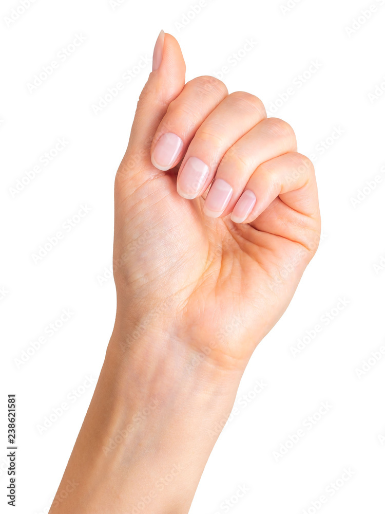 Woman beautiful hands showing something on it Woman beautiful hands showing something on it