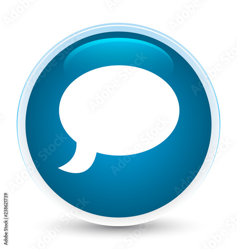 Chat icon special prime blue round button