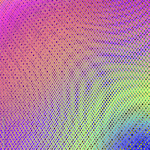 Abstract Iridescent Pattern with Waves. Colorful Cellular Background.
