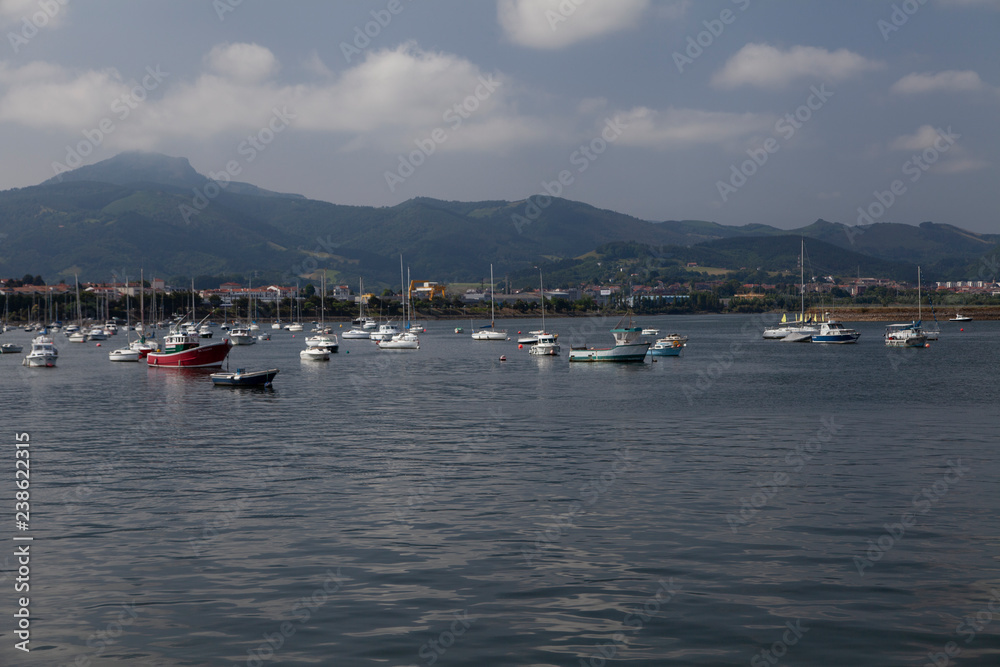 Les bateaux sur l'eau