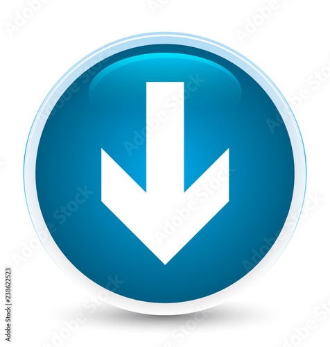 Download arrow icon special prime blue round button