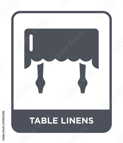 table linens icon vector