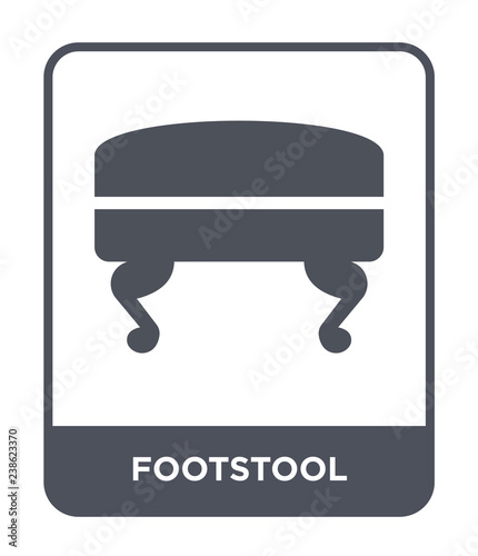 footstool icon vector