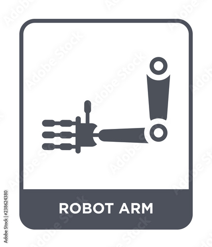 robot arm icon vector