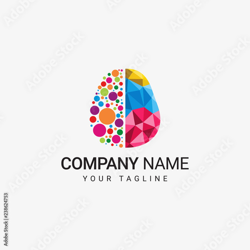 Colorful Brain Logo