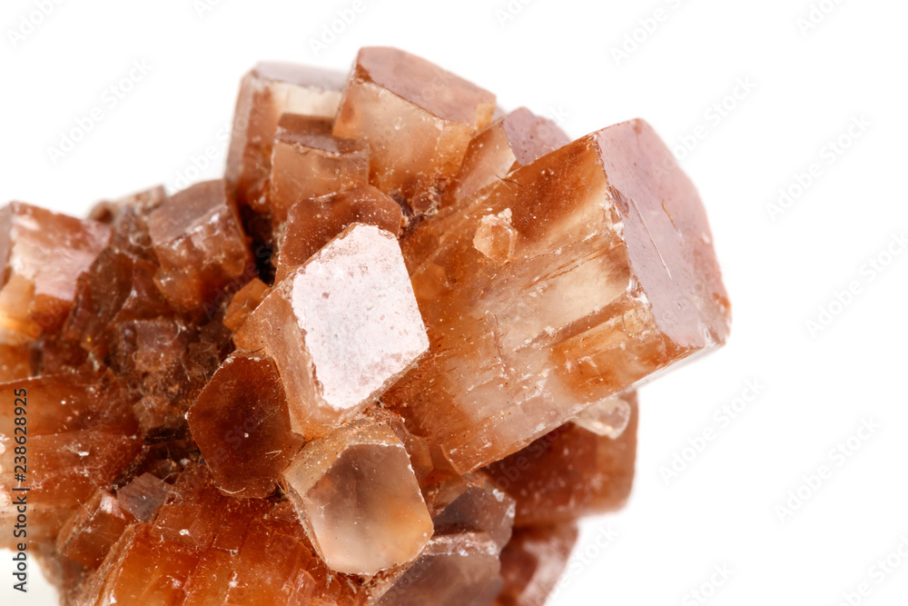 Macro mineral stone Aragonite on a black background Macro mineral stone Aragonite on a black background