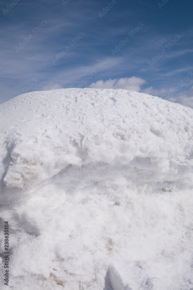 A snow heap
