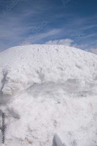 A snow heap