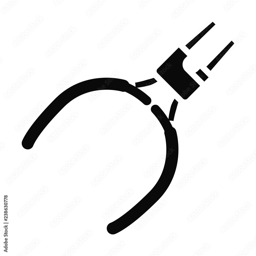 Filled Pliers icon vector isolated on white background. Modern symbol in trendy flat style for mobile app and web design. Filled Pliers icon vector isolated on white background. Modern symbol in trendy flat style for mobile app and web design.